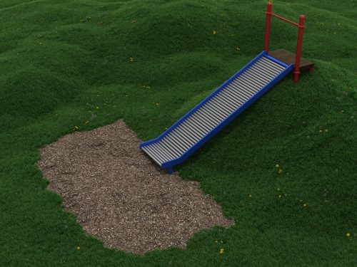 DISCONTINUED - DO NOT SELL - SEE PEL012 - 5ft Straight Embankment Roller Slide