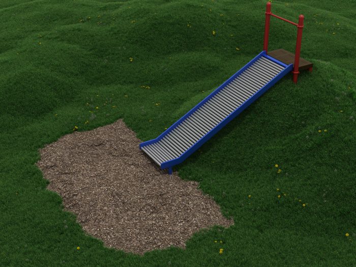 DISCONTINUED - DO NOT SELL - SEE PEL012 - 5ft Straight Embankment Roller Slide