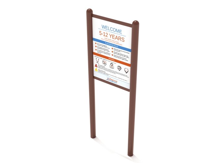 2-Sided Playground Safety Rules and Welcome Sign - Image 123