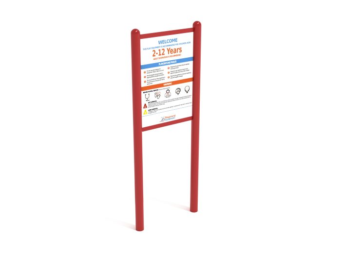 2-Sided Playground Safety Rules and Welcome Sign - Image 126