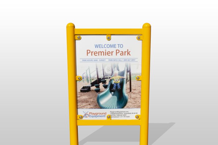 2-Sided Playground Safety Rules and Welcome Sign