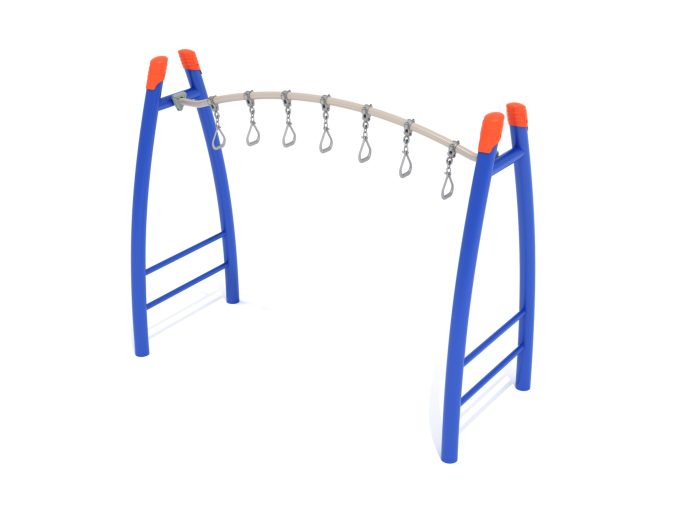 Freestanding Curved Overhead Swinging Ring Ladder - Image 3