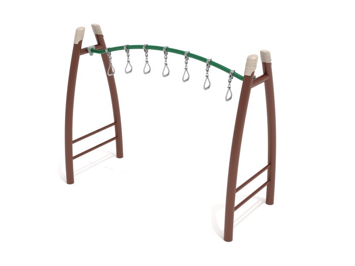 Freestanding Curved Overhead Swinging Ring Ladder - Image 4