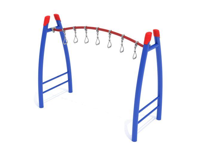 Freestanding Curved Overhead Swinging Ring Ladder - Image 5