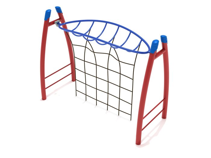 Freestanding Curved Post Overhead Inverted Horizon Rope Climber