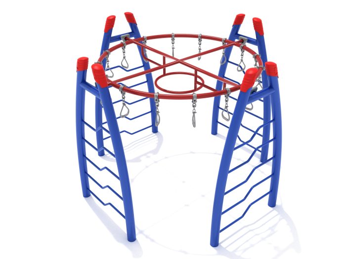 Curved Post Circle Overhead Swinging Ring Ladder - Image 3