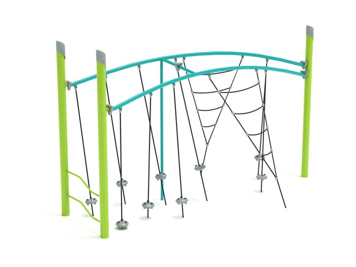 Single Post Double Tilted Lily Pad Bridge with Net Attachment - Image 3