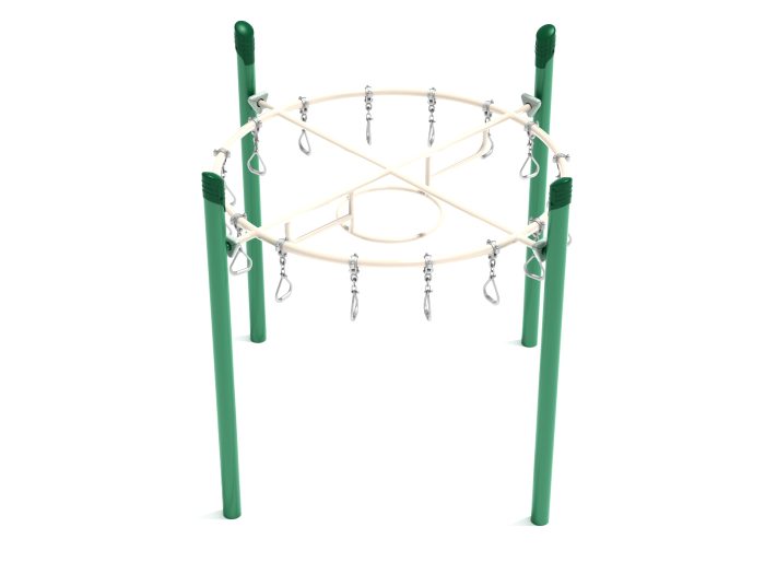 Single Post Circle Overhead Swinging Ring Ladder - Image 3