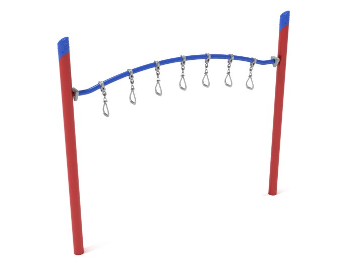Single Post Curved Overhead Swinging Ring Ladder - Image 3