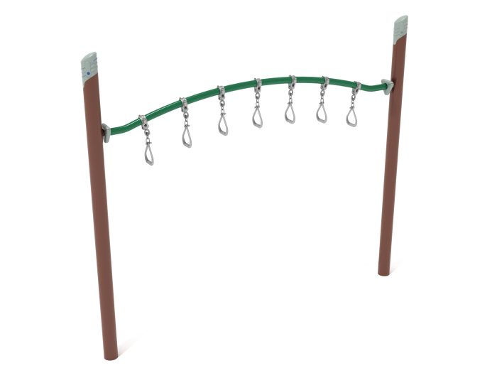 Single Post Curved Overhead Swinging Ring Ladder - Image 4