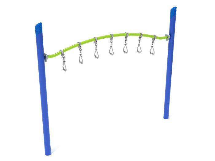 Single Post Curved Overhead Swinging Ring Ladder - Image 5