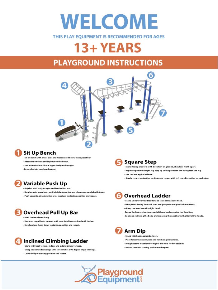2-Sided Playground Safety Rules and Welcome Sign - Image 142