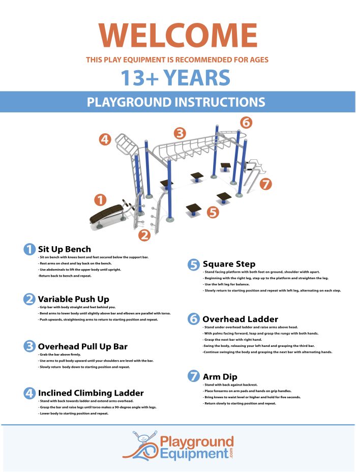 2-Sided Playground Safety Rules and Welcome Sign - Image 143
