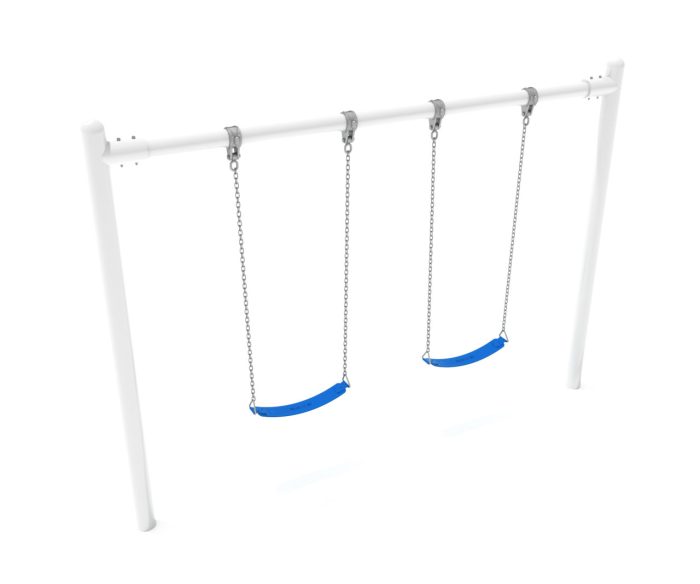 Elite Series 5 inch Single Post Swing 1 Bay with Belt Seats - 8 Foot - Image 14