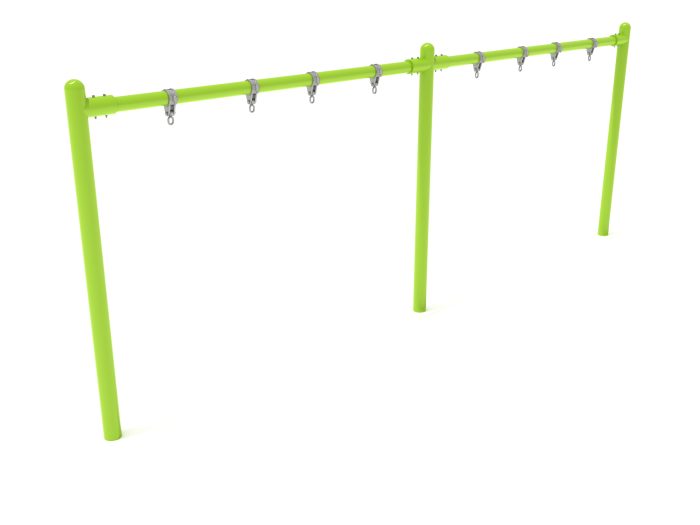 2-Bay Elite Single Post Swing-  Frame Only with Hangers - Image 4