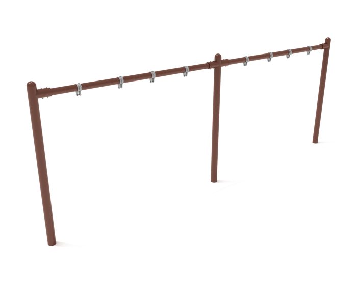 2-Bay Elite Single Post Swing-  Frame Only with Hangers - Image 5