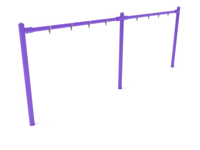 2-Bay Elite Single Post Swing-  Frame Only with Hangers - Image 10