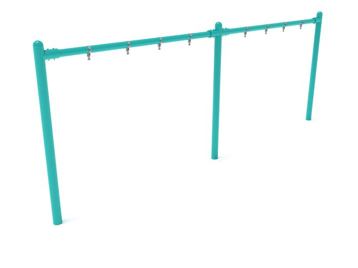 2-Bay Elite Single Post Swing-  Frame Only with Hangers - Image 14