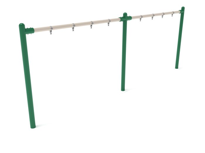 2-Bay Elite Single Post Swing-  Frame Only with Hangers - Image 15