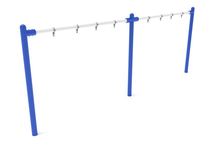 2-Bay Elite Single Post Swing-  Frame Only with Hangers - Image 16