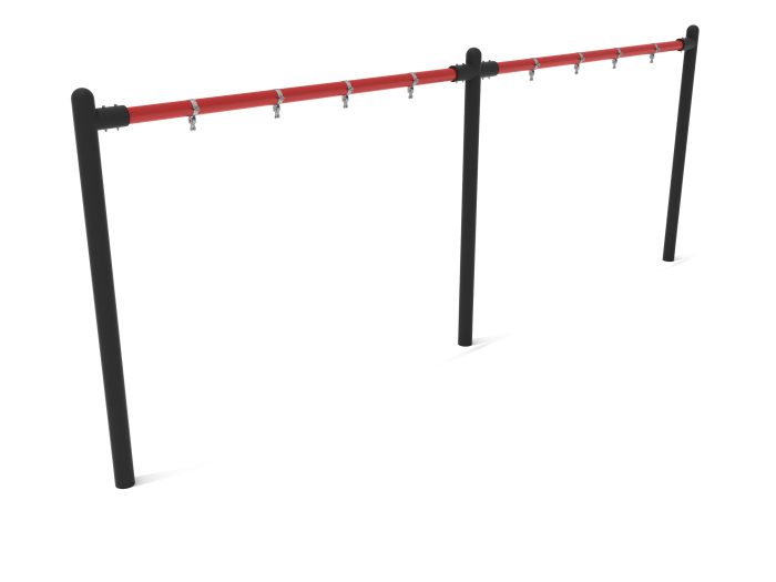 2-Bay Elite Single Post Swing-  Frame Only with Hangers - Image 17