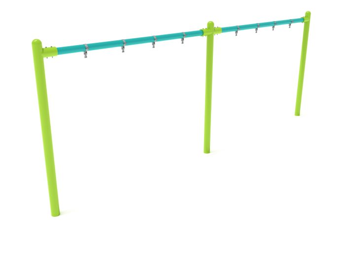 2-Bay Elite Single Post Swing-  Frame Only with Hangers - Image 18
