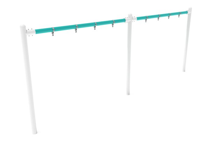 2-Bay Elite Single Post Swing-  Frame Only with Hangers - Image 19