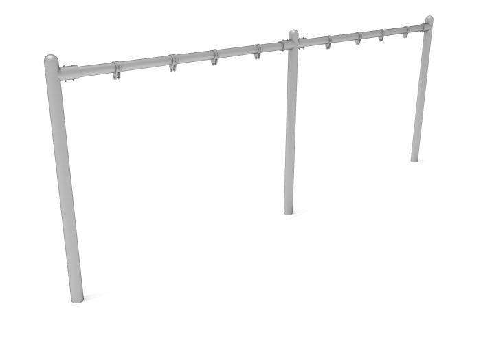 2-Bay Elite Single Post Swing-  Frame Only with Hangers - Image 20