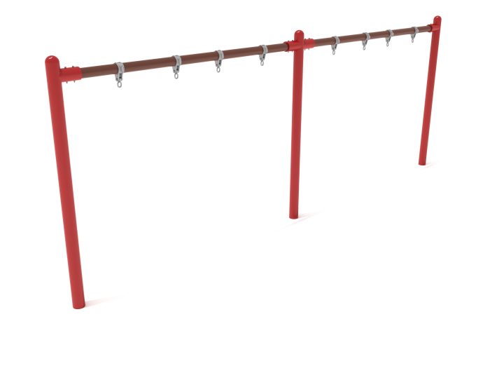 2-Bay Elite Single Post Swing-  Frame Only with Hangers - Image 22