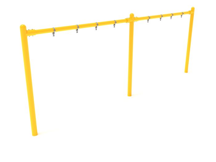 2-Bay Elite Single Post Swing-  Frame Only with Hangers - Image 25