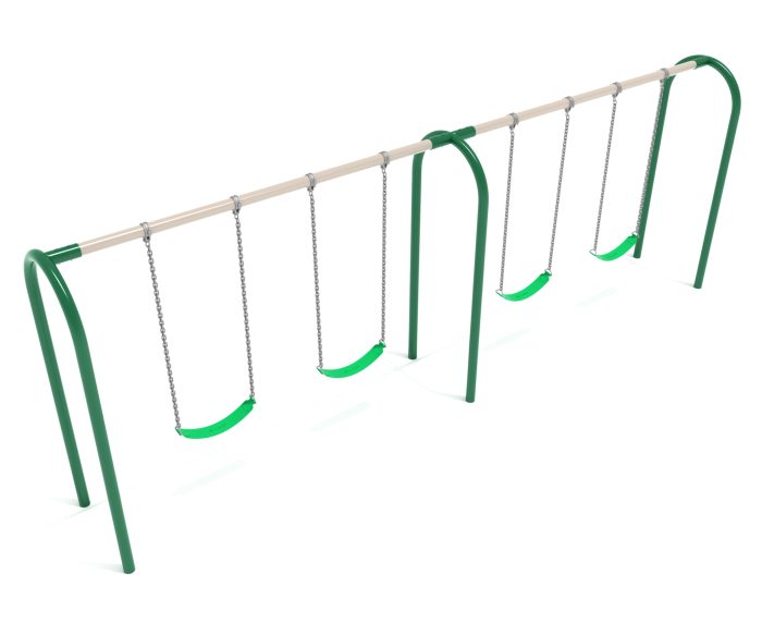 2 Bay Arch Post Frame with Hangers and 2 Bay Belt Seat Packages - Image 8