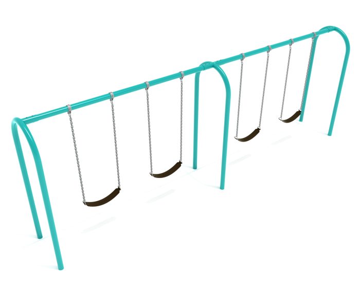 2 Bay Arch Post Frame with Hangers and 2 Bay Belt Seat Packages - Image 9