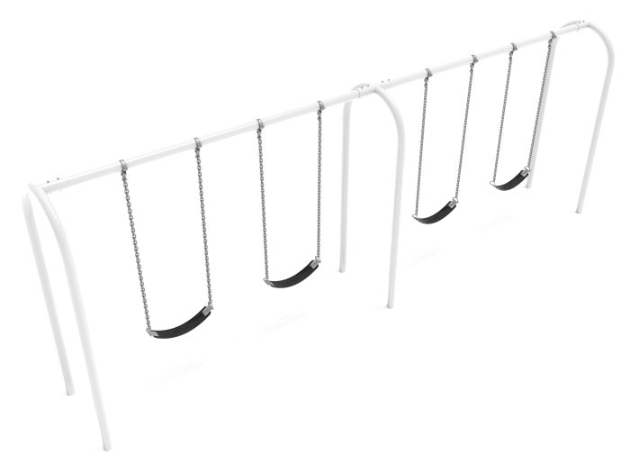 2 Bay Arch Post Frame with Hangers and 2 Bay Belt Seat Packages - Image 7
