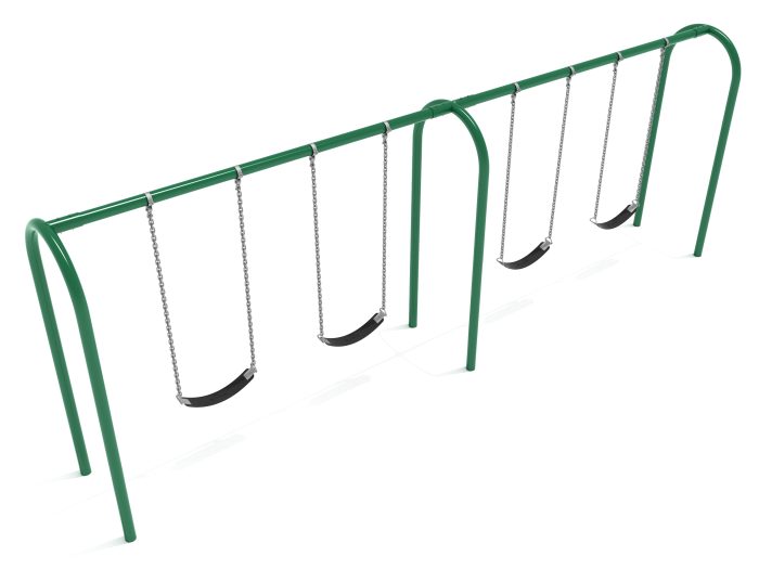 2 Bay Arch Post Frame with Hangers and 2 Bay Belt Seat Packages - Image 10