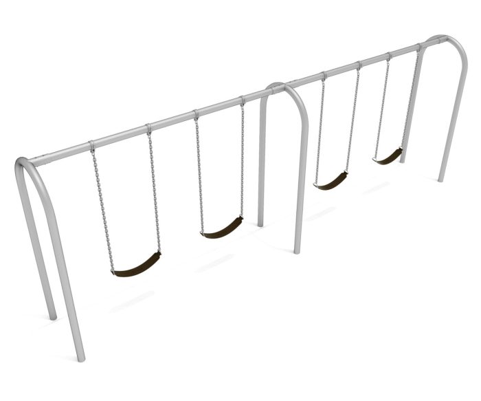 2 Bay Arch Post Frame with Hangers and 2 Bay Belt Seat Packages - Image 4