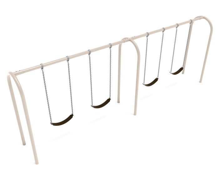 2 Bay Arch Post Frame with Hangers and 2 Bay Belt Seat Packages - Image 3
