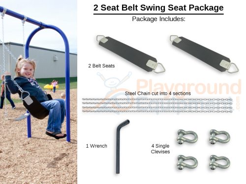 1 Bay Package Belts - Black - 7' Top Rail