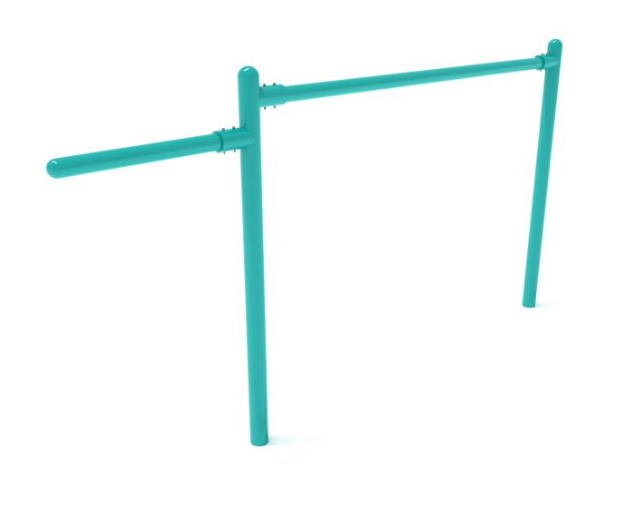 1-Bay 1-Cantilever Single Post No Swing - Frame with Hangers Only - Image 3