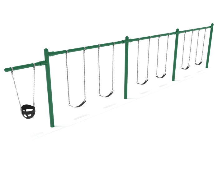 3 Bay 1 Cantilever - Frame with Hangers, 3 Bay Belt Seat Package, 1 Seat Bucket Package - Image 2