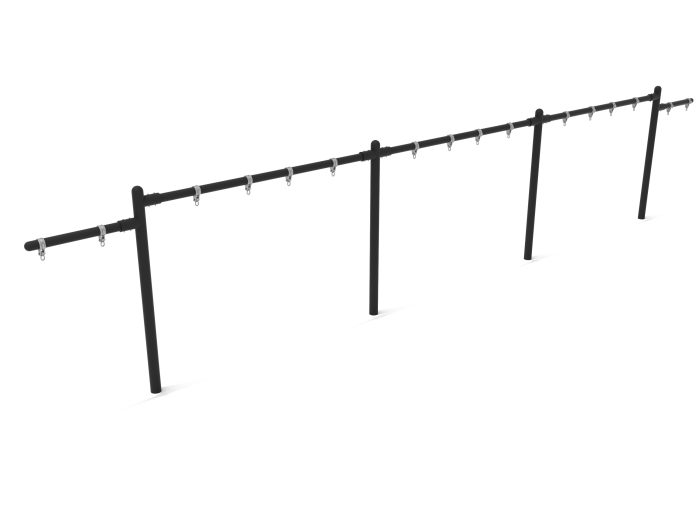 3 Bay 2 Cantilevers - Frame Only with Hangers - No Swing - Image 5