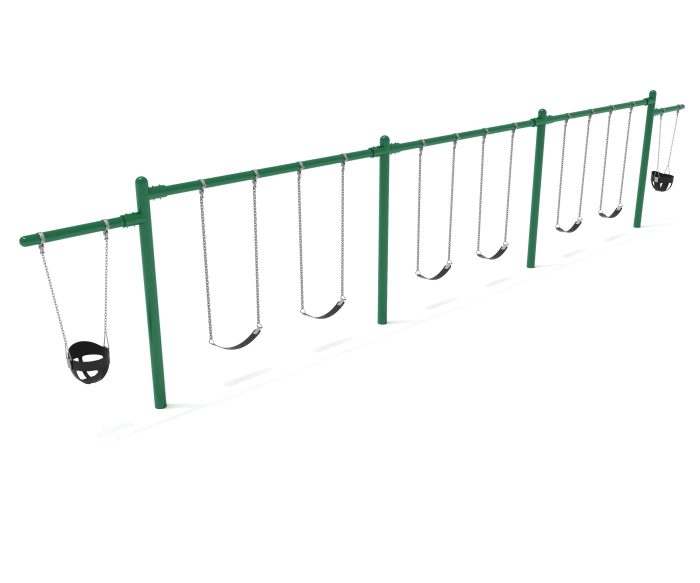 3 Bay 2 Cantilevers - Frame with Hangers, 3 Bay Belt Seat Package, 1 Bay Bucket Package - Image 2
