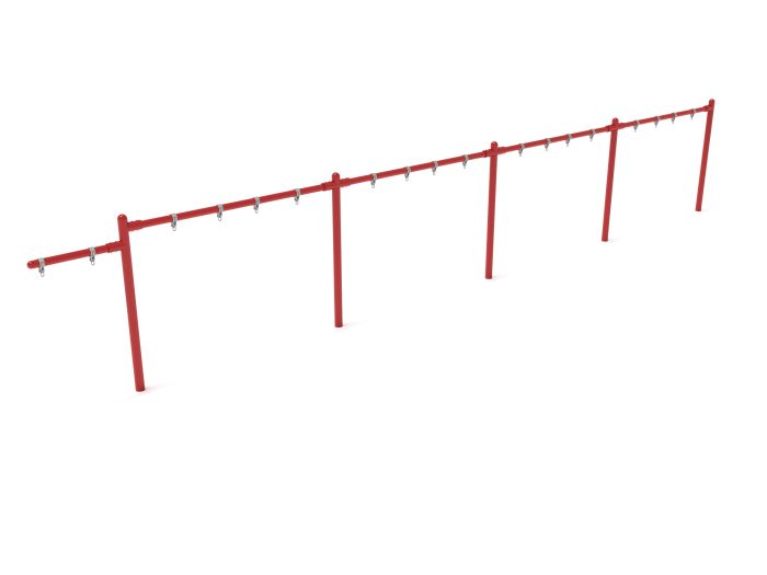 4 Bay 1 Cantilever - Frame Only with Hangers- No Swings - Image 3