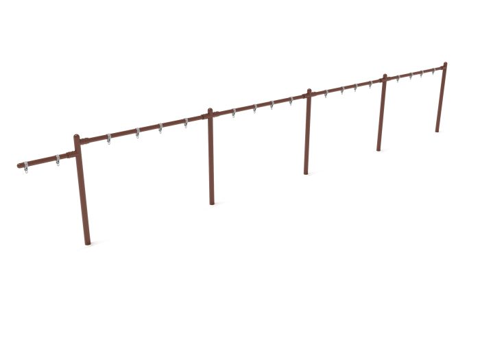 4 Bay 1 Cantilever - Frame Only with Hangers- No Swings - Image 4