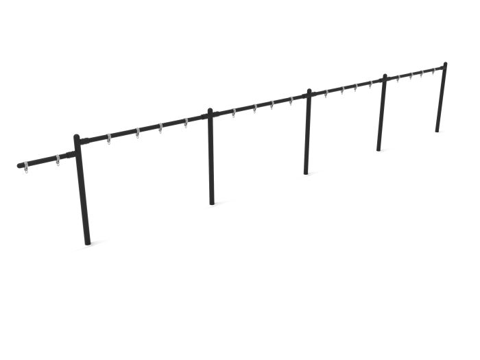 4 Bay 1 Cantilever - Frame Only with Hangers- No Swings - Image 5