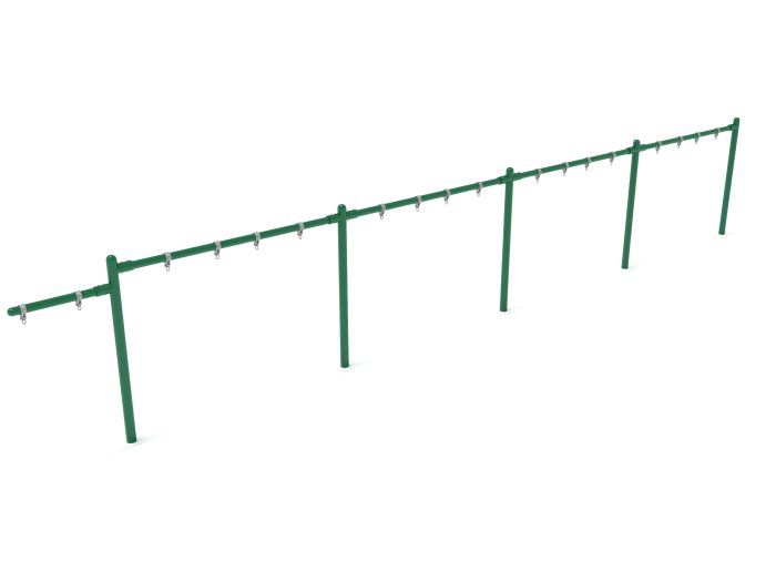 4 Bay 1 Cantilever - Frame Only with Hangers- No Swings - Image 2