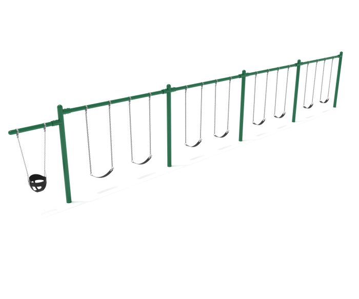 4 Bay 1 Cantilever - Frame with Hangers, 4 Bay Belt Seat Package, 1 Seat Bucket Package - Image 2
