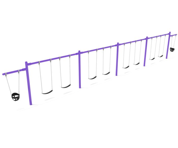 4 Bay 2 Cantilevers - Frame with Hangers, 4 Bay Belt Seat Packages, 1 Bay Bucket Packages - Image 3