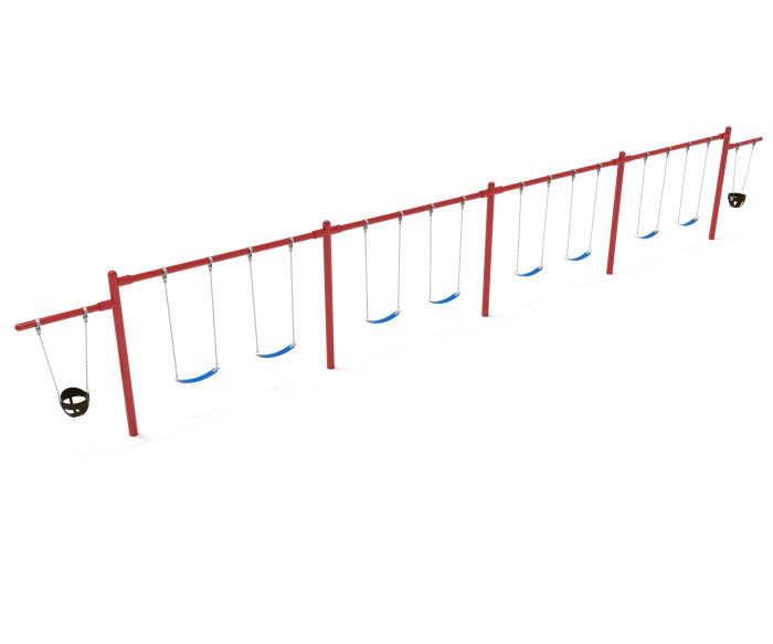 4 Bay 2 Cantilevers - Frame with Hangers, 4 Bay Belt Seat Packages, 1 Bay Bucket Packages - Image 4