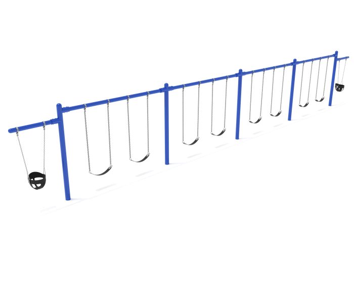 4 Bay 2 Cantilevers - Frame with Hangers, 4 Bay Belt Seat Packages, 1 Bay Bucket Packages