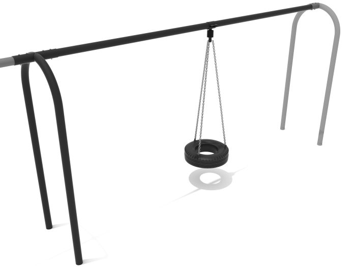 Add a Tire Swing Bay (to Tire Swing Bay) w/ Tire Seat Package, Frame & Hangers - Image 4